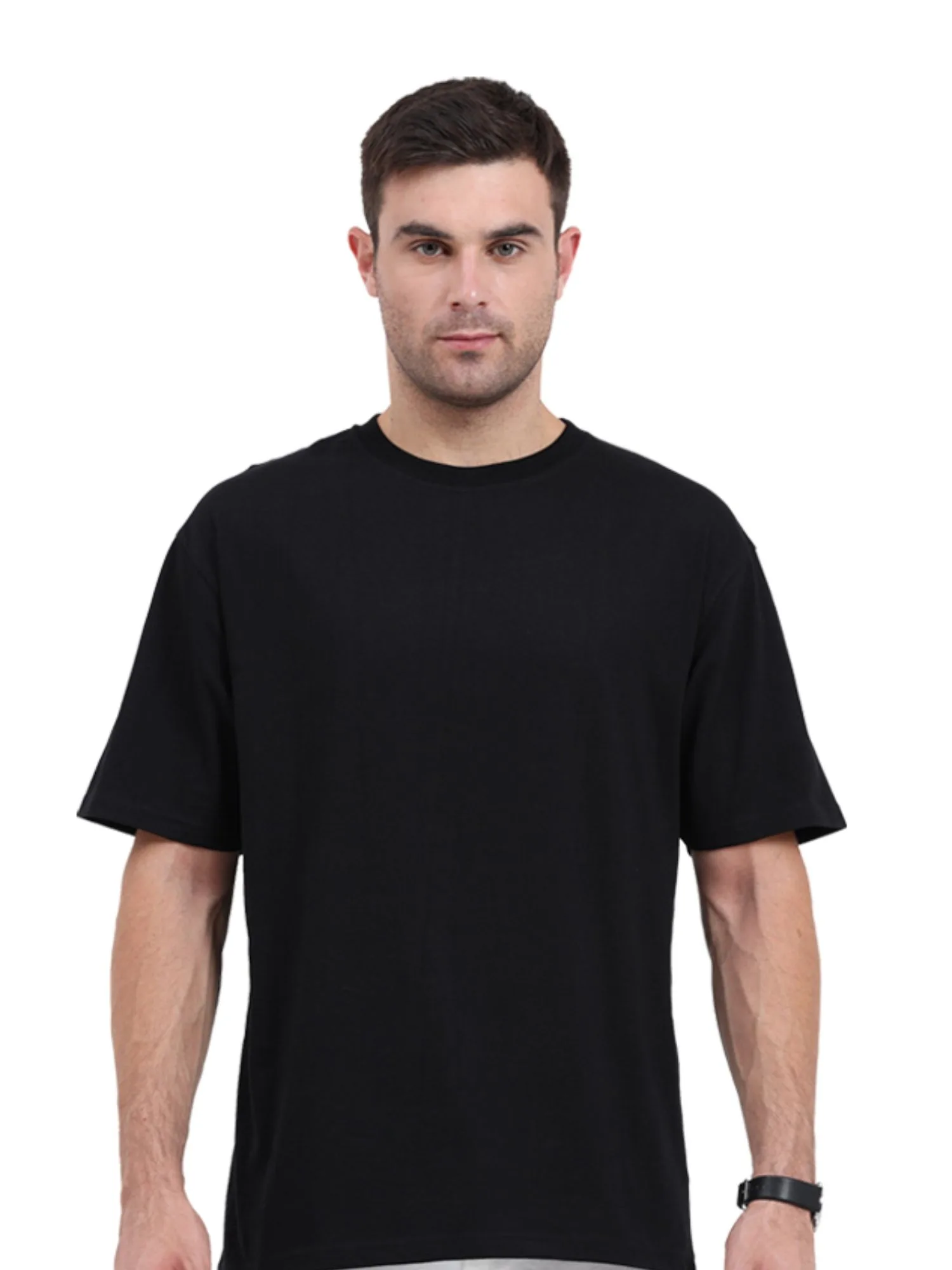 Plain Black Oversized T shirt